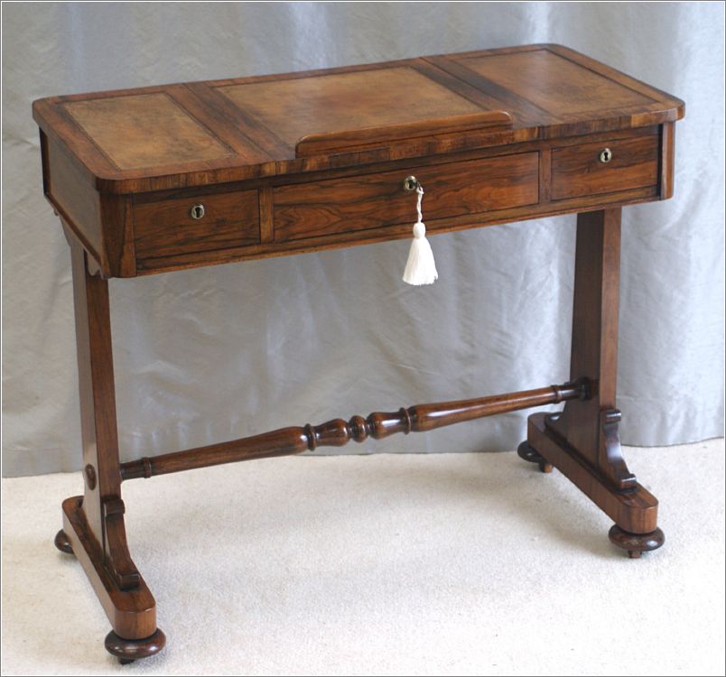 3036 Small Antique William IV Library Table (2)